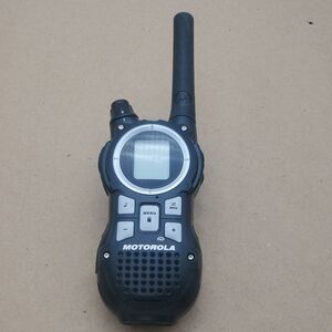 Motorola Black Two-Way Radio with Antenna and LCD